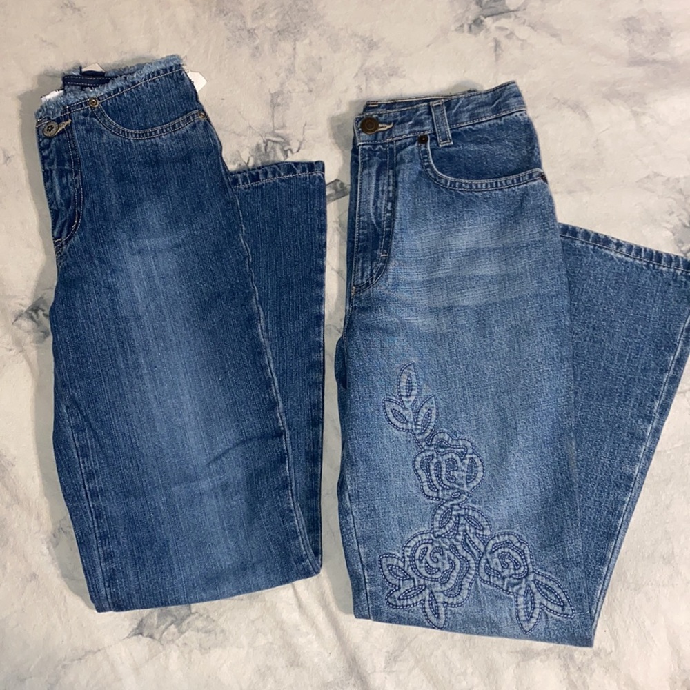 2 brand new pairs kids jeans